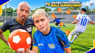 GOLEIRO PROFISSIONAL VS BOLA DE SUPER CURVA! VALENDO MIL REAIS! *insano