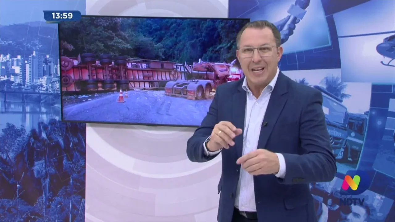 Pouso Redondo: caminhoneiro de 39 anos de idade morre em acidente na BR-470