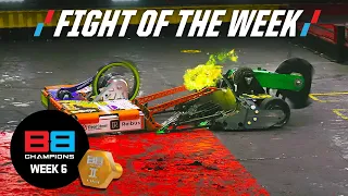 the winner takes it all in ferocious final sawblaze vs end game battlebots