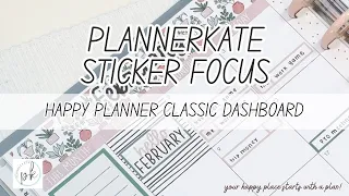happy planner classic weekly dashboard layout 