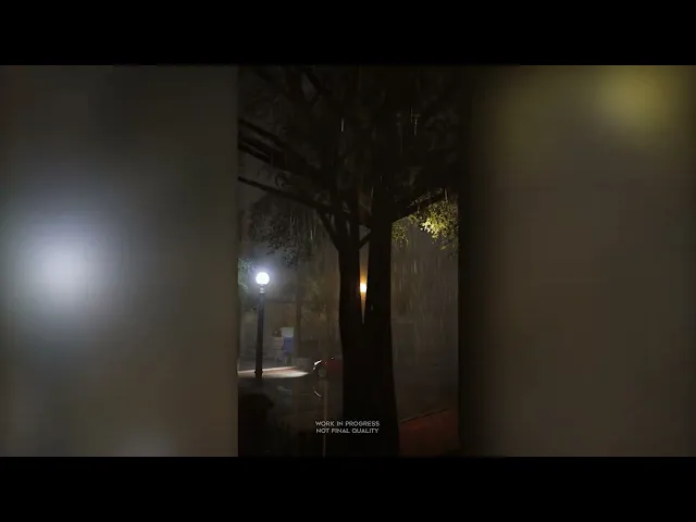 Atmospheric rain. City Car Driving 2.0