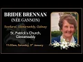 Funeral mass for Bridie Brennan nee Gannon Scotland Glenamaddy Galway