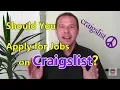 Craigslist Jobs - Should You Apply How to Protect Your Privacy