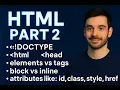 HTML Explained DOCTYPE Head Body Elements Tags Attributes HTML Full Course Part 2