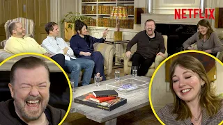 the after life cast chat favourite moments and say goodbye netflix