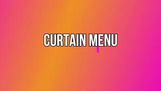 Creating Curtain Menu Using HTML CSS and Javascript Timelapse