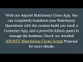 Best Asp net Matrimony Script - Scriptstore in