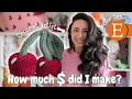 How Much Money I Made in 2024 on Etsy My First Year Selling on Etsy Crochet Pattern Designer