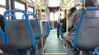 CTA On Board Riding 2008 New Flyer D40LF Bus 1904 on Route 53 Pulaski from 5200 South to Ford City