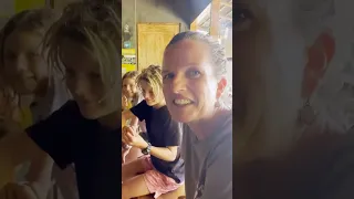 Oooh, we found coffee and breakfast at a CAFE?! #sailingfamily #indonesia #boatlife