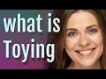Toying meaning of Toying