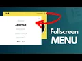 How to make Full Width Menu in WordPress with Elementor Elementor Full Screen Menu Tutorial