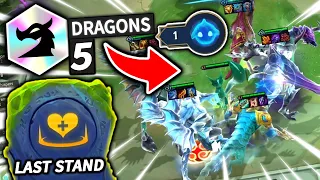 MAX 5 DRAGON TEAM w/ LAST STAND SO BROKEN! - Set 7.5 TFT Teamfight Tactics Best Comps Strategy Guide