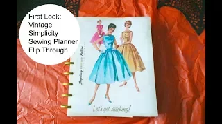First Look Vintage Simplicity Sewing Planner Walk Through