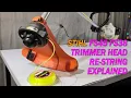 VTECH 124 - Stihl FS45 FS38 Trimmer Head Re-string Explained