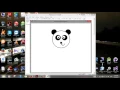 Drawing a Panda Face using Python Turtle Graphics