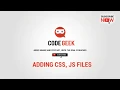 Adding CSS JS files in Codeigniter PHP