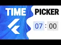 Flutter Time Picker Widget