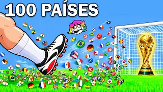 LA COPA MUNDIAL DE 100 PAISES vs 1 PORTERO🏆⚽ LA ELIMINATORIA MAS EPICA DEL FUTBOL 🏆⚽