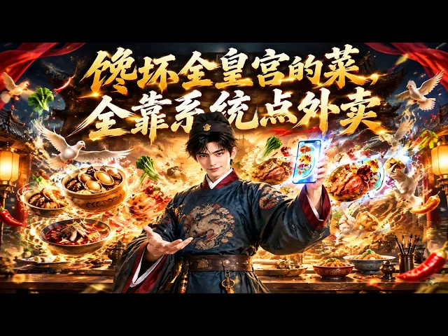 馋坏全皇宫的菜,全靠系统点外卖