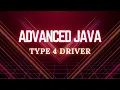 Type 4 Driver JDBC Advanced Java