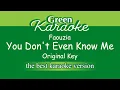 Faouzia - You Don't Even Know Me (Karaoke)