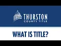 What is Title Thurston County Title Company