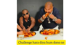 HUM DOno ne  kiya challenge chicken leg piece #chickenlegpiece #challenge #indiankaigreene