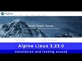 Installing Alpine Linux 3 23 0 and Gnome