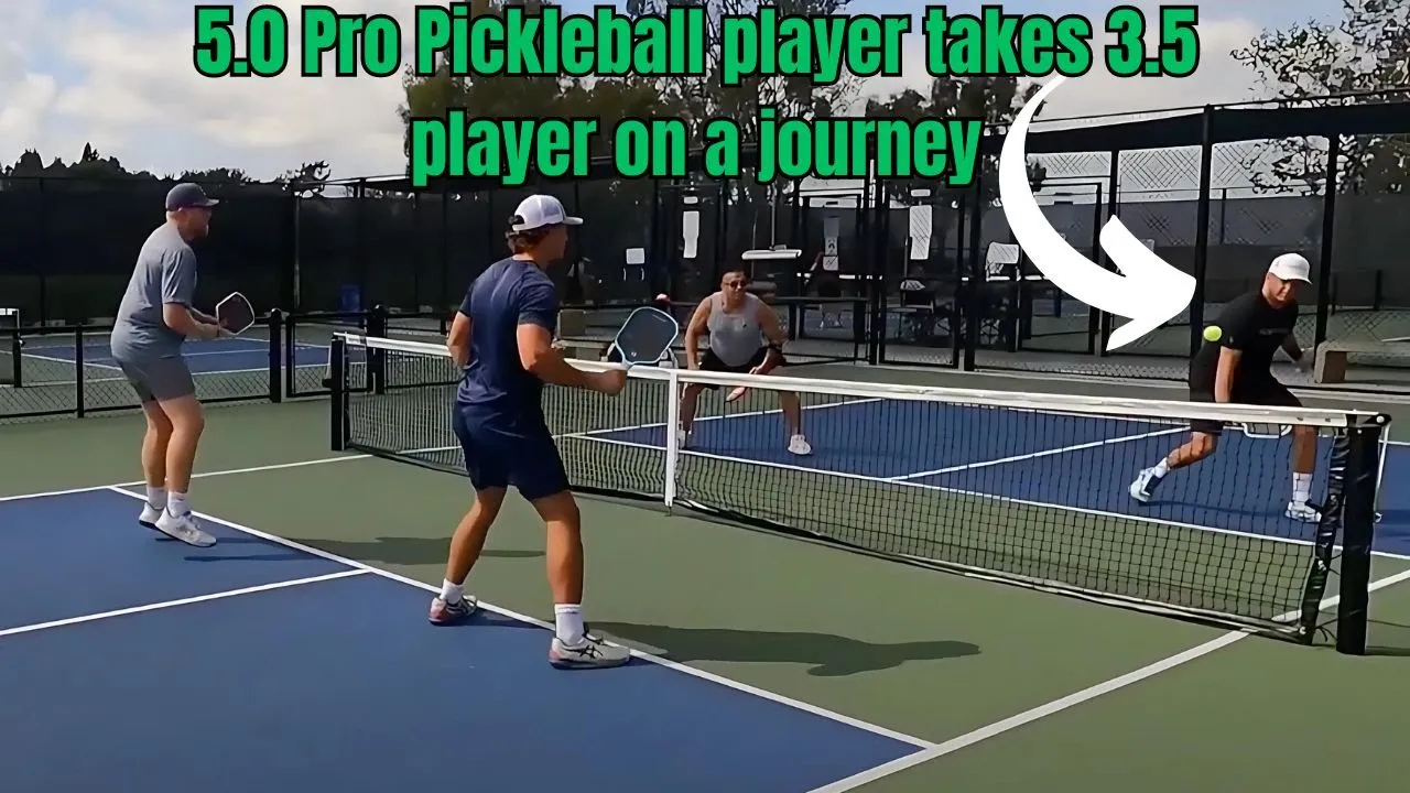5.0 Pro Pickleball player takes 3.5 player on a journey into deep waters #jakepanno