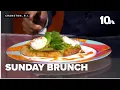 Sunday Brunch Guacamole Poached Eggs