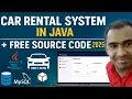 Car Rental System in gui Java swing with MySQL 2025 java projects Free Source Code