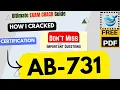 CRACKED AB-731 Exam in Just 6 Hours AI Transformation Leader Exam Tips PDF