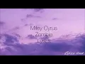 Miley Cyrus - Zombie (Lyrics / Cover)