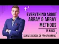 Everything about Array and Array methods in JavaScript in Hindi javascript Array Array methods