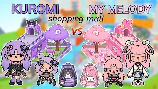 KUROMI Shopping mall vs MY MELODY Shopping mall Back To School 🏫| who wins?🤔