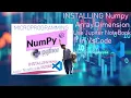 2 Belajar Numpy - Install Numpy Dimensi Array JPNB inVsCode