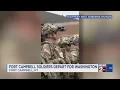 Fort Campbell soldiers depart for Washington D C