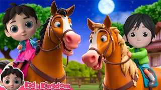 Chal Mere Ghode Tik Tik | चल मेरे घोड़े | Kids Kingdom Hindi Nursery Rhymes