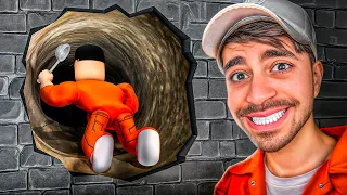 قصة هروب مجنون من السجن في روبلوكس 