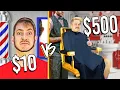 10 vs 500 BARBER SHOP Budget Challenge