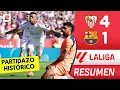 BARCELONA FUE GOLEADO por SEVILLA de ALMEYDA REAL MADRID se QUEDA con LIDERATO Resumen La Liga
