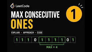 leetCode 485 Max Consecutive Ones Easy Explanation C Solution
