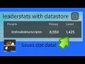 How to Make Leaderstats with Datastore in Roblox Studio