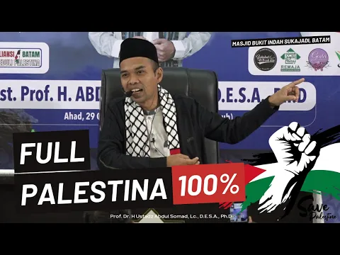 Download MP3 100% UAS Bahas Palestina \u0026 Isra*l | Masjid Bukit Indah, Batam| Ustadz Abdul Somad