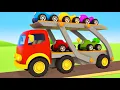 Helper cars full episodes cartoons for kids Street vehicles car transporter Racing cars for kids