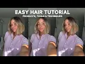 Download Lagu MY EVERYDAY EASY HAIR TUTORIAL: 5 minute loose wave bob