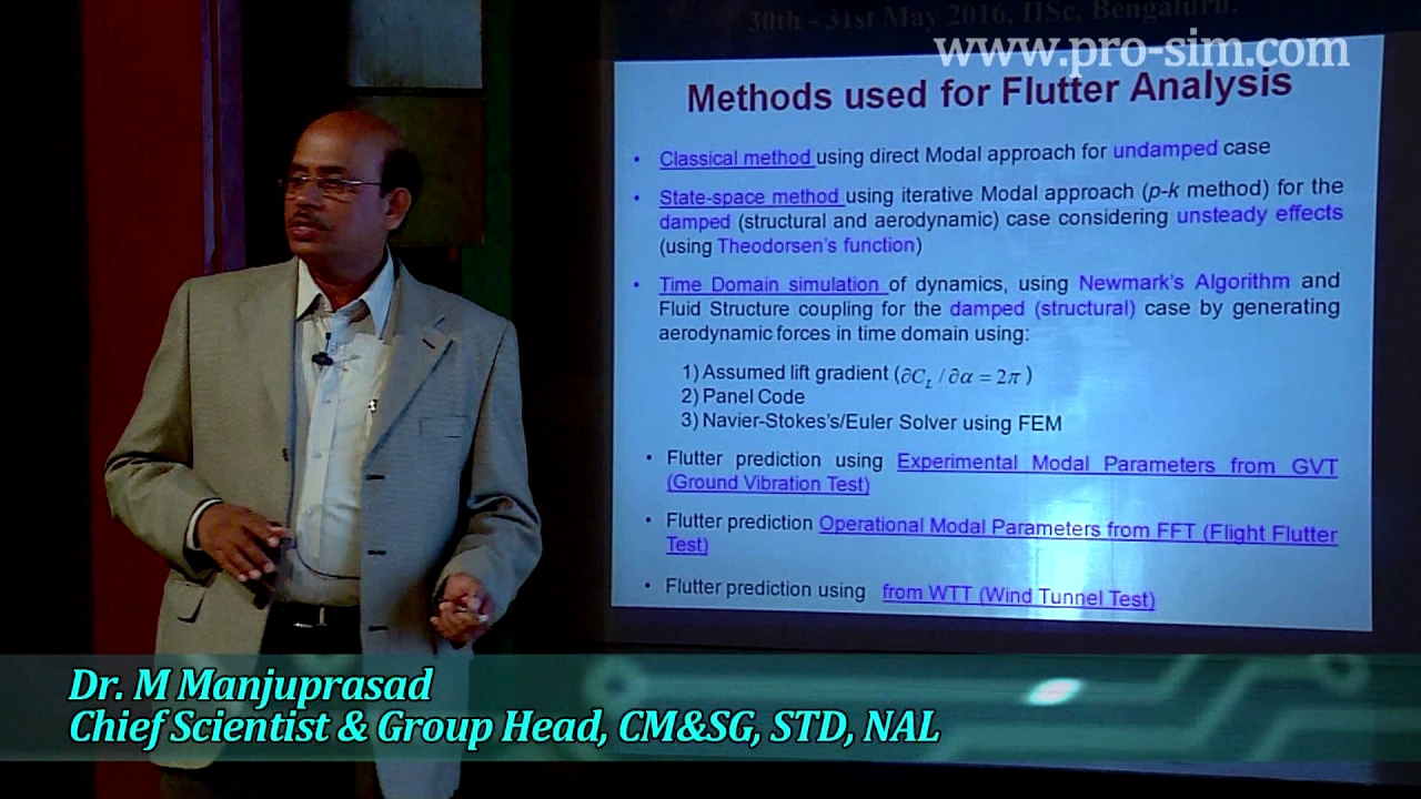 Dynamic & Aero Elastic Analysis of Aerospace Structures by Dr. M Manjuprasad