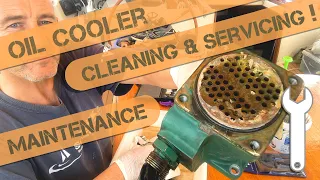 Oil Cooler on a Volvo Penta Marine Diesel Engine TMD22 – Dismantle & Clean Cooling System Video PT2