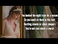 Taylor Swift - champagne problems (lyrics)